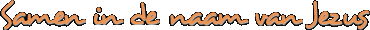 Samen in de naam van